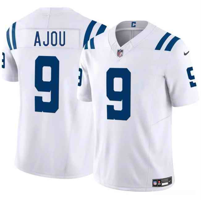 Men's Indianapolis Colts #9 Ajou Ajou White 2025 F.U.S.E. Vapor Limited Stitched Football Jersey